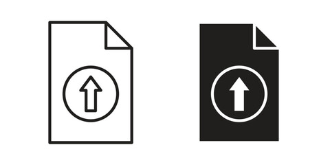 File upload icon simple vector symbol