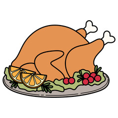 Thanksgiving Roasted Turkey illustration