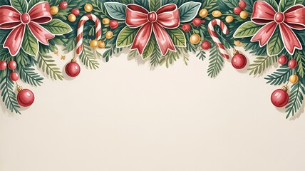 christmas background with balls and fir branches,christmas background with balls and fir branches, frosted fir branches with golden ornaments, pine needles and red berries on snow, glittering baubles 