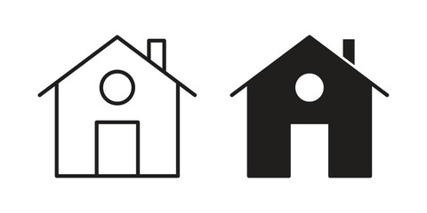 House icon simple vector symbol