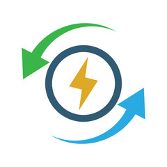 Sustainable energy icon design