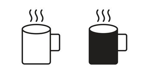 Mug icon simple vector symbol