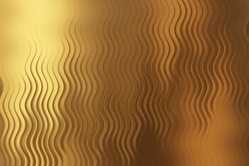 Abstract golden wavy background with a smooth and elegant texture effect