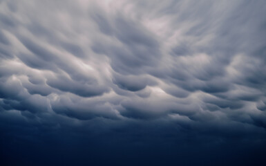 Dramatic cloud formation in a stormy sky.