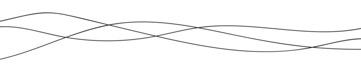 Thin line wavy abstract vector background. Curve wave seamless pattern. Line art striped graphic template. Vector illustration eps 10