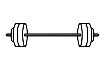 Black heavy metal dumbbell isolated on white background for fitness and strength training exercise in the gym