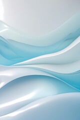 Fototapeta premium professional photo of a minimalist abstract gradient background featuring soothing calm ocean-inspired colors such as light blues and whites symbolizing digital detox with a clean and large negative s