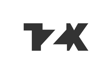 TZX logo design. Initial letter T Z X bold font style for tech startups, consulting, corporate branding. Creative company name, headlines typography identity, trendy logotype.