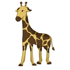 Obraz premium giraffe illustration cartoon
