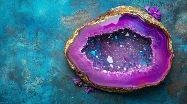 Abstract wallpaper is ideal for wall decor, as it illustrates resin geodes, creates abstract art, and makes geode paintings, often with a background that showcases different hues