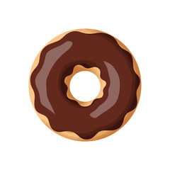 Indulge your sweet tooth with this delightful chocolate donut, a perfect treat for any time of day. Fresh, tasty, and fun!