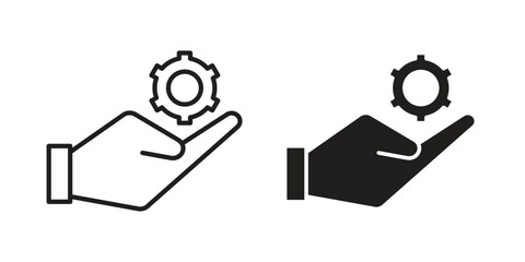 Solution Provide icon simple vector symbol