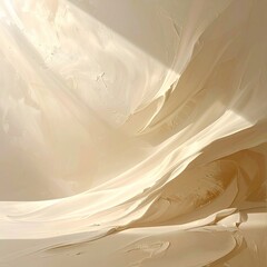 Abstract cream fabric, draped in light