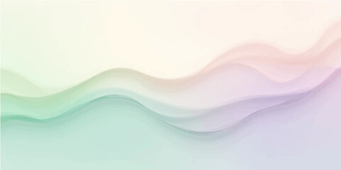 Abstract colorful wave vector illustration background with smooth, flowing lines
