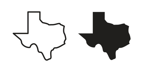 Texas icon simple vector symbol