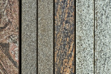Granit Slab Textures in Vertical Rows