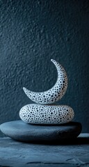 Stacked stones topped with crescent