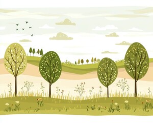 Nature's beauty displayed through lush greenery.