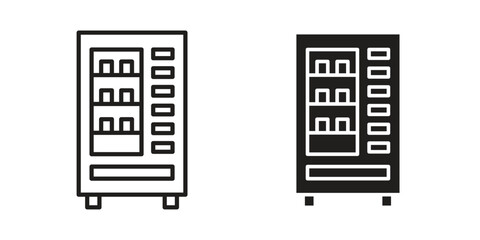 Vending machine icon simple vector symbol