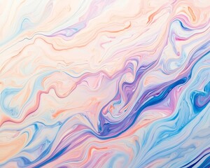 Pastel-colored swirls creating a visually appealing effect.