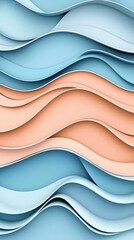 An expressive artwork that blends fluid forms with vibrant hues.
