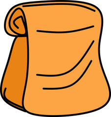 Cartoon Illustration of Food Packaging with a Simple Design