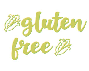 Naklejka premium Superposición GLUTEN FREE.