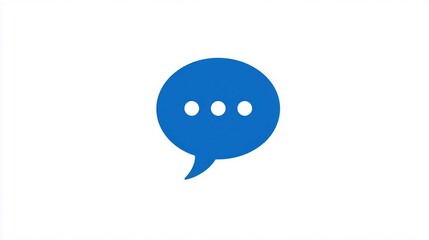 Engage your audience with a vibrant blue speech bubble icon, perfect for modern communication platforms and creative social media campaigns to enhance user experience and interaction