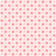 Japanese sakura petal seamless pattern. Gentle pink cherry blossom background in flat design for spring season theme, wedding textile, oriental wallpaper, or beautiful floral wrapping paper.