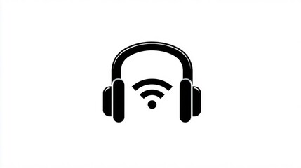 Listen to your favorite music with wireless headphones a modern icon for sound quality and audio enjoyment, perfect for music lovers and technology enthusiasts alike
