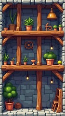 Wooden Architecture Art Exhibition Scene