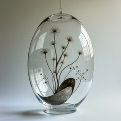 Exhibition of Plant Glass Container Art