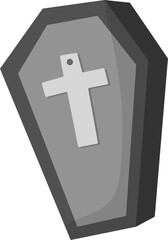 Illustration of Tombstone with Cross, halloween festival