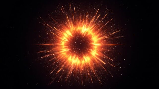Abstract bursting star energy illustration