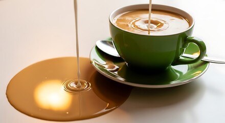 cup of coffee with a spoon