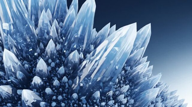 Frozen mountain of crystal shards