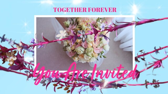 Elegant Floral Wedding Invite