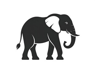 Fototapeta premium Silhouette of an elephant