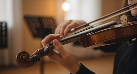 Serene Violin Sonata Inspiring Artistry Musical Expression and Timeless Elegance Harmony in Motion Cultivating Creativity Melodic Journey Passionate Performance