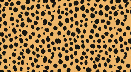 Seamless Animal Print Pattern. Cheetah skin texture for fabric, clothing, and decorative background design.