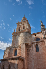 Fototapeta premium Gothic and Baroque architecture in Castile and Leon, the Cathedral of El Burgo de Osma, a religious treasure of Spain