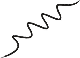 Hand drawn wavy lines, squiggles, zigzag curves and simple doodle waves for decoration and design elements.
