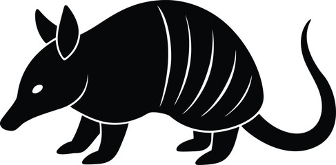 A fun, cute cartoon vector illustration of a wild animal like a rhino and elephant for art and design