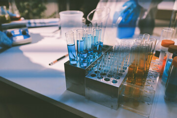 Researchers working in the clinical laboratory