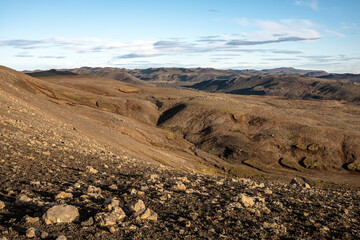 Views near the Fagradalsfjal volcano in Iceland