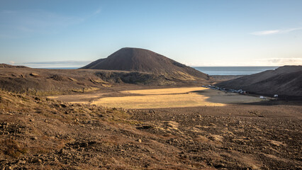 Views near the Fagradalsfjal volcano in Iceland