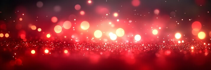 Colorful lights create a magical atmosphere at an evening celebration in a festive setting