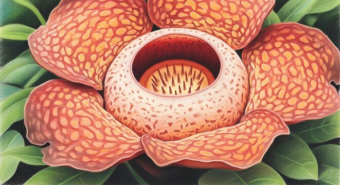 Rafflesia arnoldii - The Worlds Largest Flower Blooming.