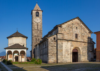 Baveno, the ancient Romanesque parish church, Lake Maggiore, Piedmont