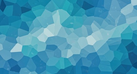 Obraz premium Abstract mosaic pattern of varying shades of blue and teal